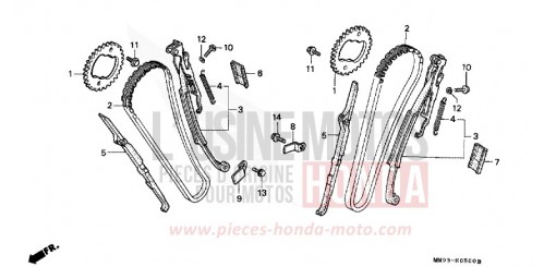 CHAINE A CAMES/TENDEUR XL600VN de 1992